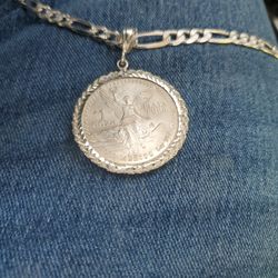 Silver Centenario Pendant Only 