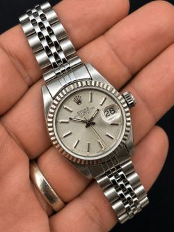Rolex Date 6917 26mm - Jubilee Bracelet - 18k fluted bezel - Box & Papers - Diamond Dial/Bezel Set Included