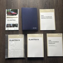 2025 Elantra N .. Owners Manual. NEW 