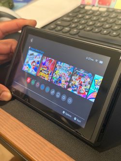 Nintendo Switch V2 Console Bundle – Dock, Joy-Cons, Case & Accessories