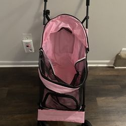 Pink Pet Stroller