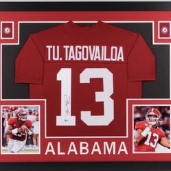 Tua Custom Frame Auto Jersey  