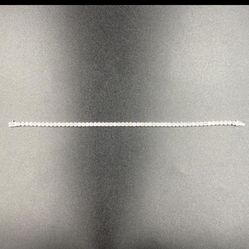 33.60 TCW White Sapphire Tennis Bracelet S925