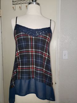 Plaid Top/Blouse/Shirt