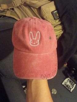 Bad Bunny Dad Hat Red