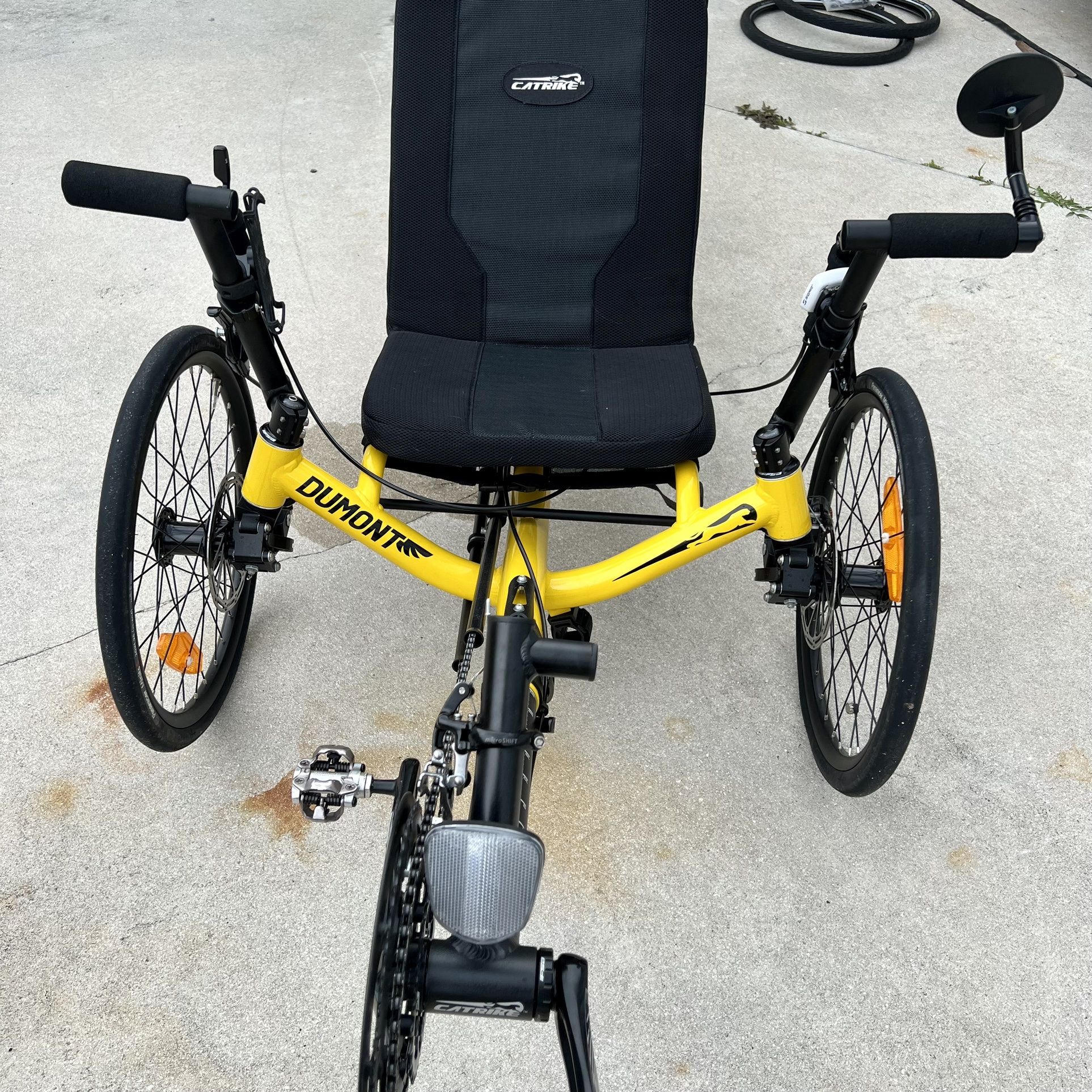 2022 Catrike Dumont Yellow with Full Suspension only 577 miles on