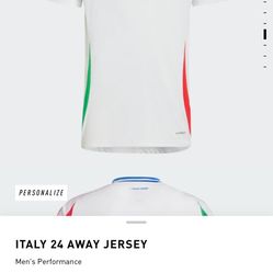 ITALY 24 Away Jersey Size Medium - Xl