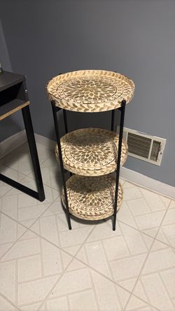 3-Tier Round Mosaic Tray Stand