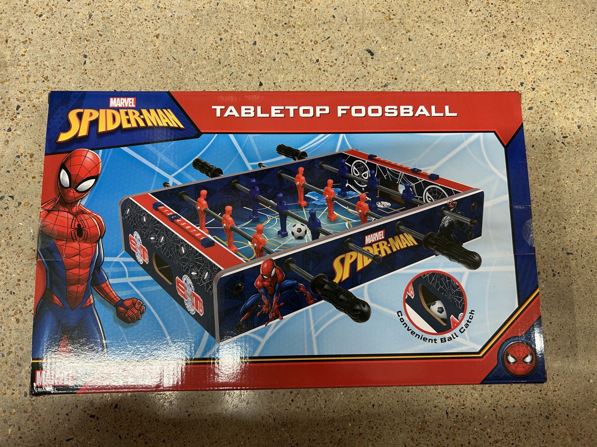 NWT Marvel Spider-Man Tabletop Foosball Game