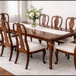 Solid wood table and chairs