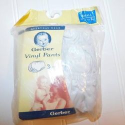 Vtg Baby Gerber Vinyl Pants Diaper Covers Size Small up to 12lb 3 Pack