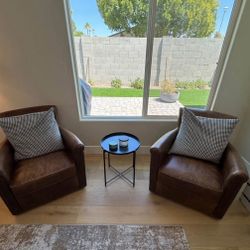 Set Of Pottery Barn Swivel Chairs