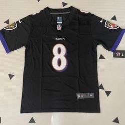 Baltimore Ravens 8# Lamar Jackson Black Vapor F.U.S.E. Limited Jersey