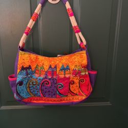 Beautiful Colorful Cat Purse