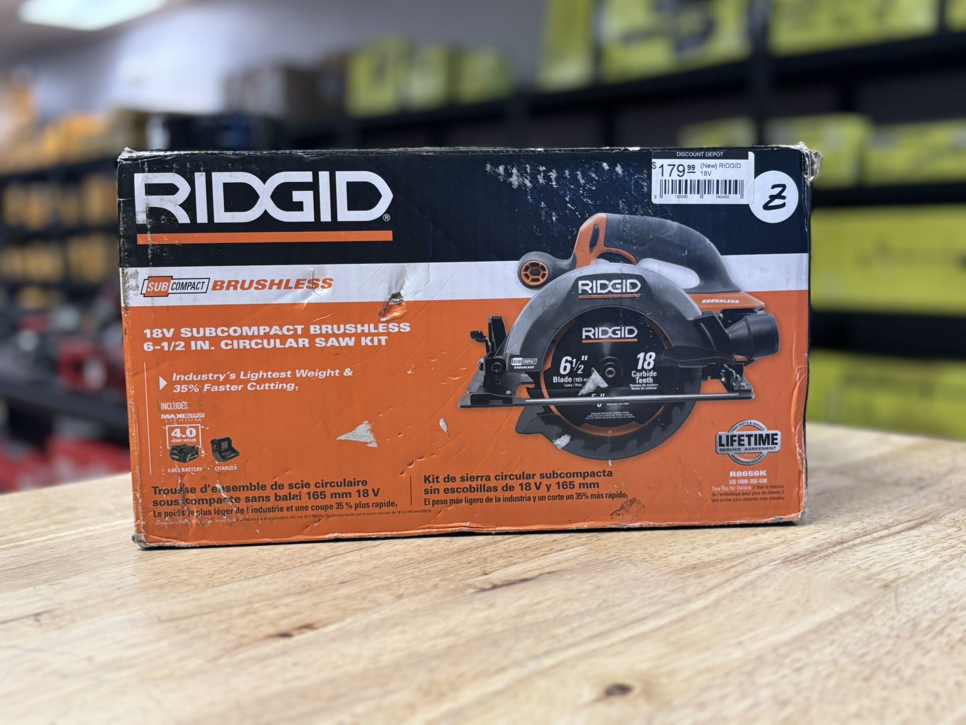 18V SubCompact Brushless Cordless 6-1/2 in. Circular Saw Kit with 4.0 Ah MAX Output Battery and Charger