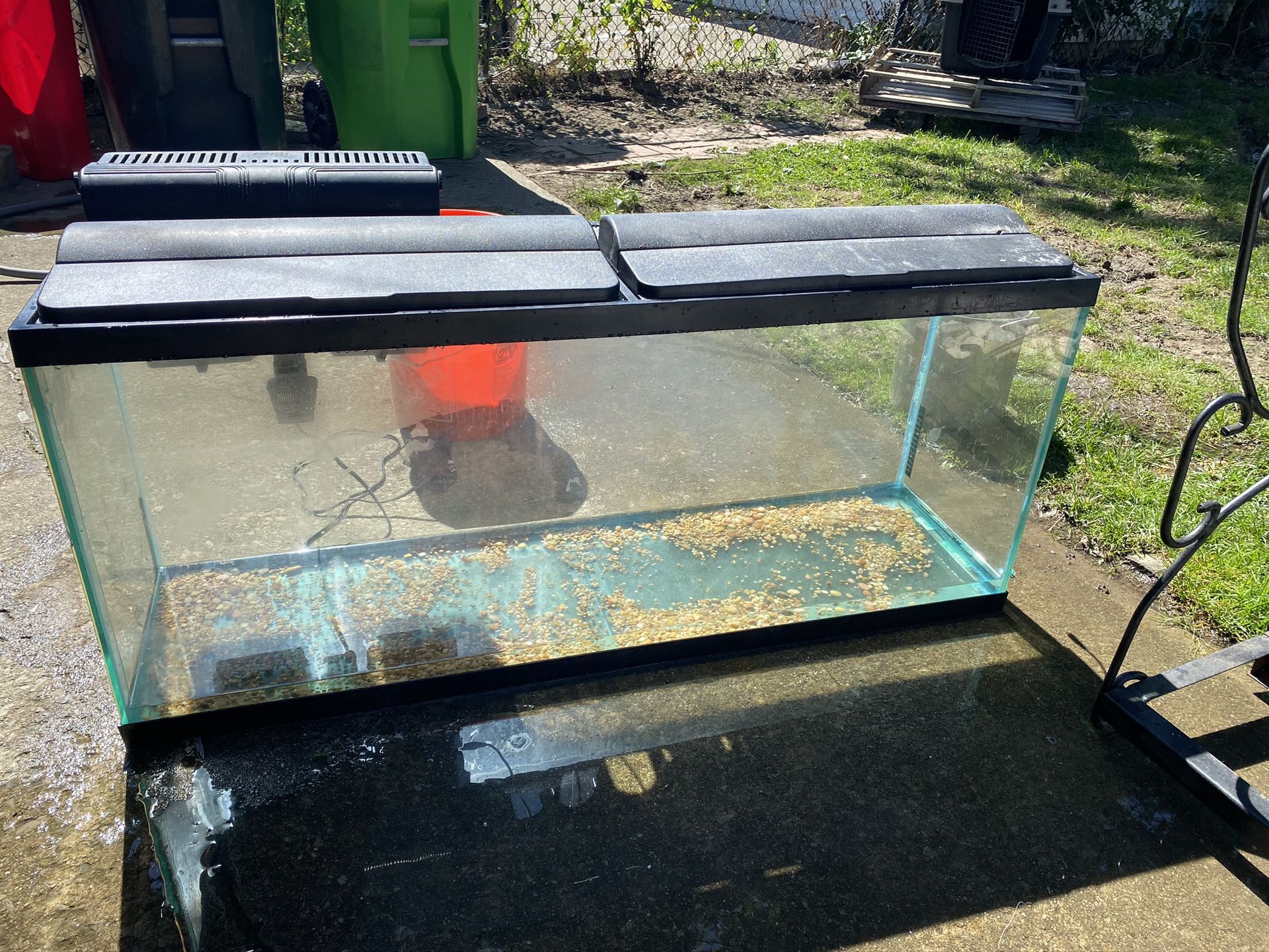55 gallon fish tank with stand