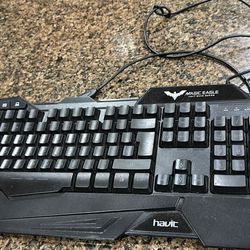 Magic eagle lighted gaming keyboard 