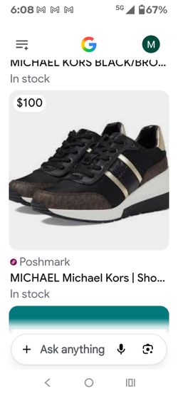 Michael Kors Black and Brown Sneakers ( Size: 7.5 m )