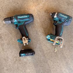 Makita impact, drill and battery