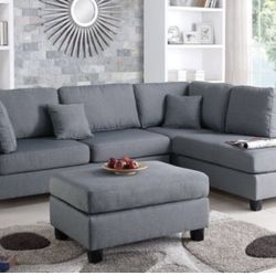 Sectional Sofa + Ottoman