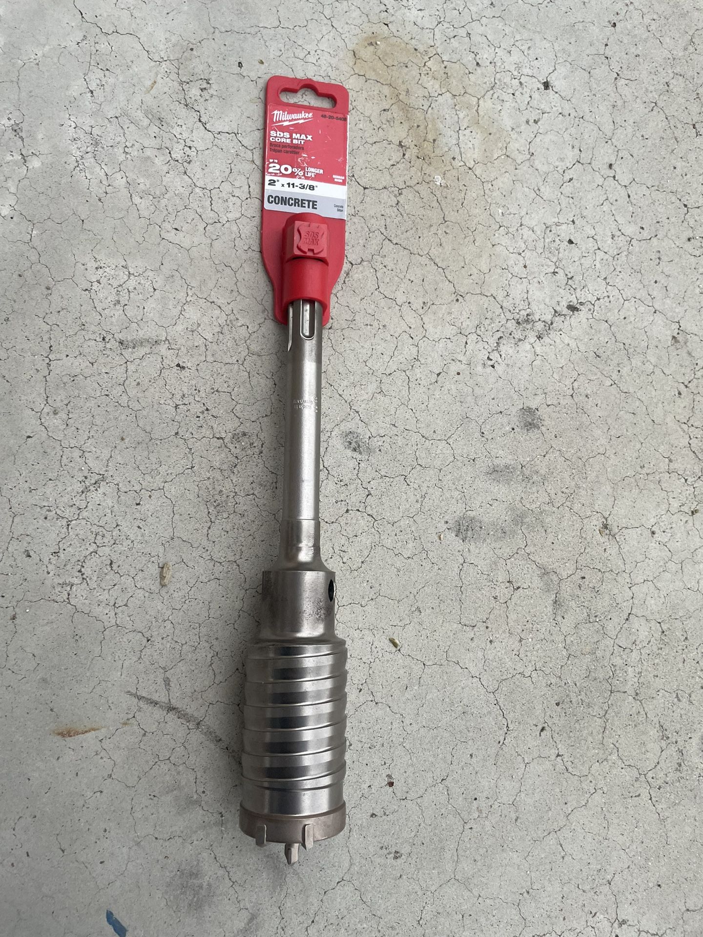 Milwaukee 2 in. x 11-3/8 in. SDS-MAX Core Bit