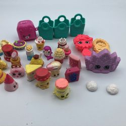 Shopkins Figures Lot Of Approx 30 Items Used