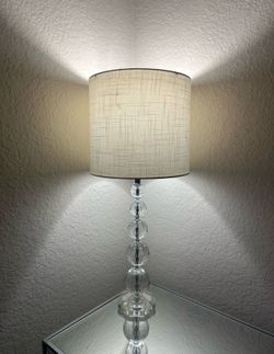 set of 2 crystal lamps