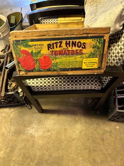 Ritz Hnos. Tomatoes Vintage Wooden Crate