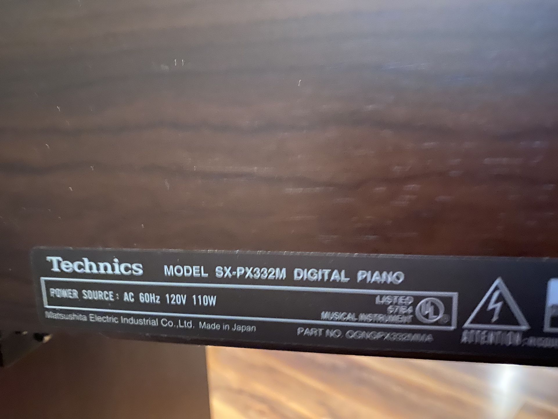 Digital Piano - Technics SX-PX332M