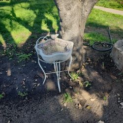 Stone birdbath