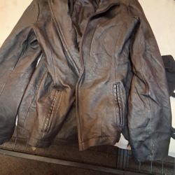 George Ladies Small Or Med Leather Coat