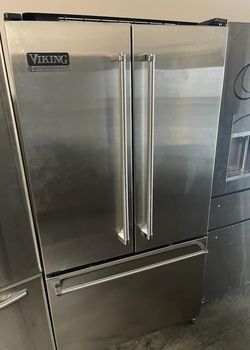 Viking 3-Door Stainless Steel Fridge