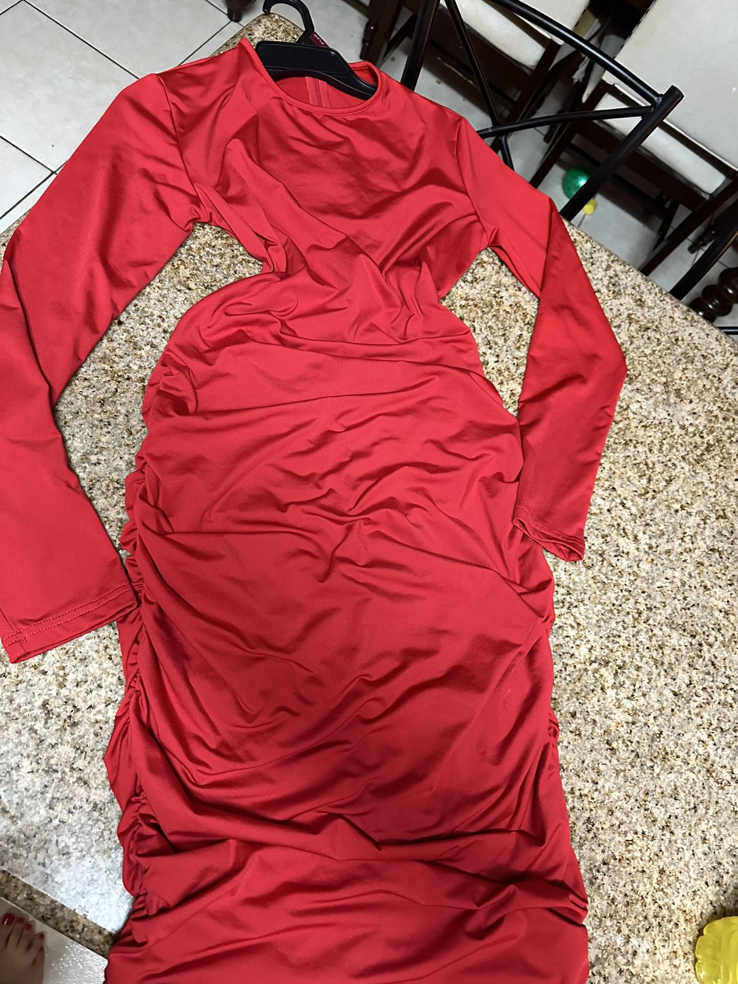 Red Long sleeve Dress