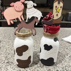 Centerpieces for Farm/Barn/ Western Theme Parties