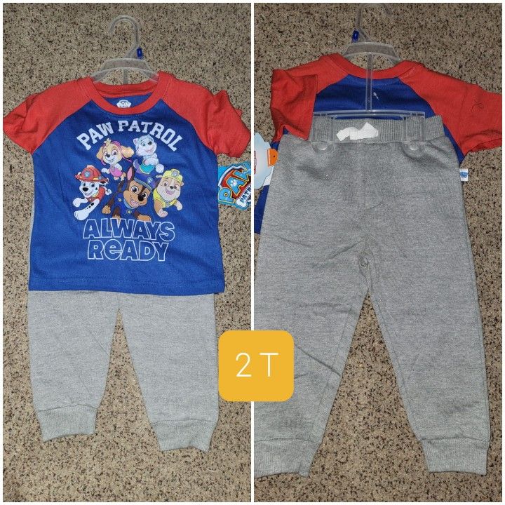 #NEW PAW PATROL OUTFITS AND SHOES. SIZES ON PICTURES.  PRICE IS PER ITEM. 