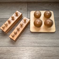 Montessori Toddler preschool Wooden puzzles Learning Activities 