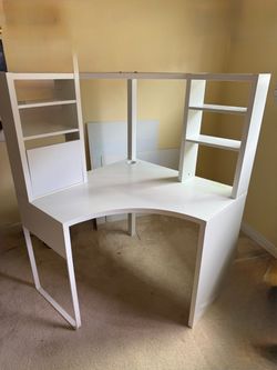 IKEA Micke corner table and file cabinet -Used