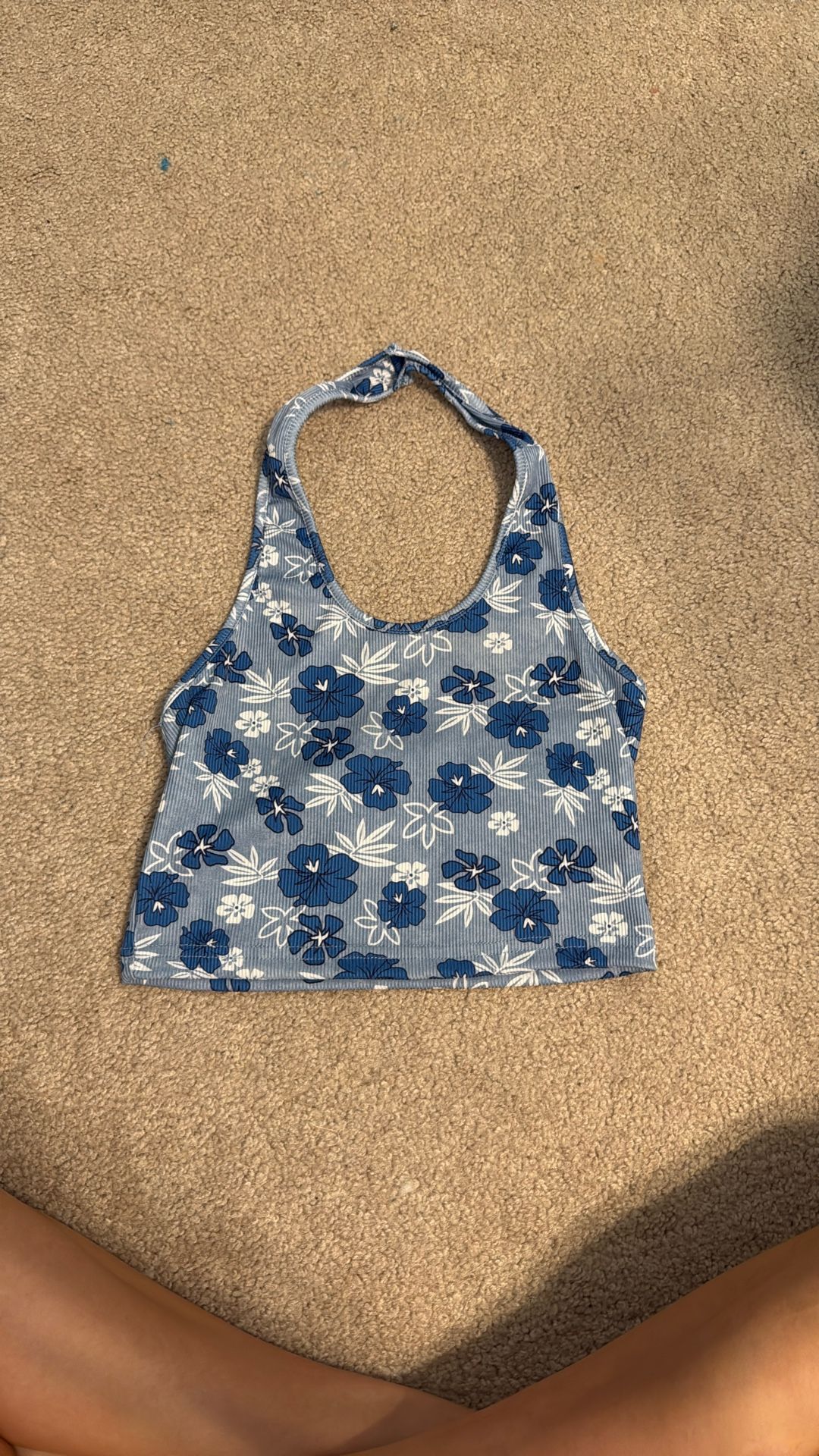 Blue Halter Top