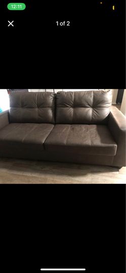 Leather couch set
