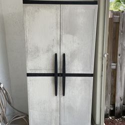 Outdoor Cabinet With Doors And Shelves 