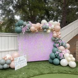 Pink shimmer Wall