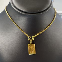 24k Link Chain