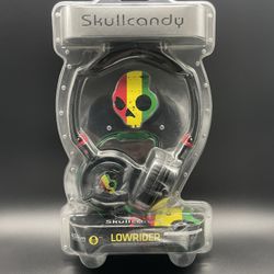 Skullcandy Lowrider Wired Headphones - Rasta (New In Box)