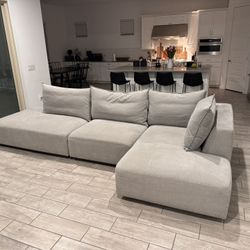 Sectional Couch Chaise Sofa ( Delivery Available)