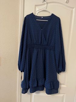 Navy blue dress size large SHEIN