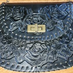 Cisele Handcrafed Full Grain Leather Purse - Large Rose Model