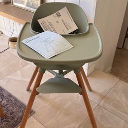 BRAND NEW Lalo sage green high chair