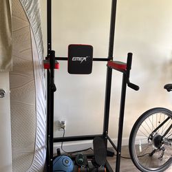 Stationary bike and Emer tower