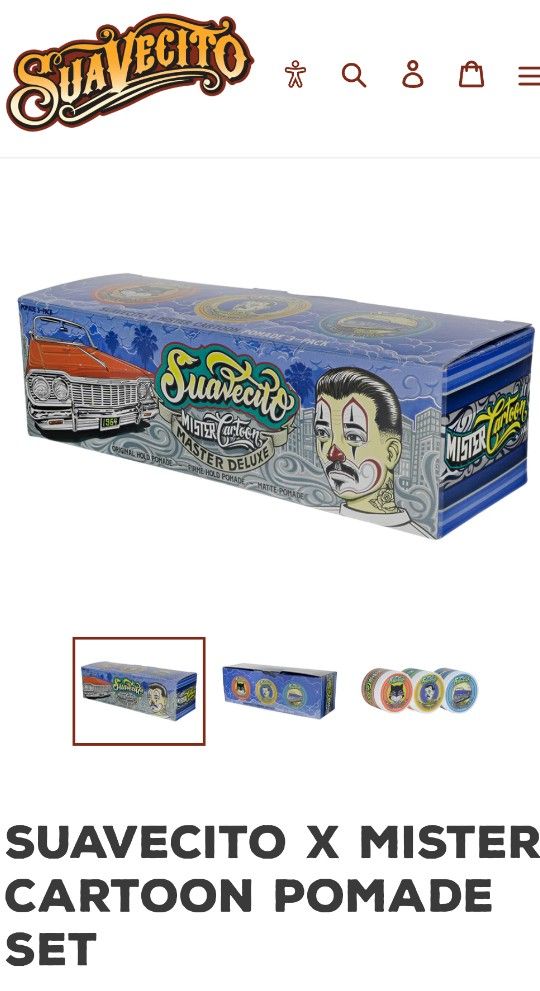 Suavecito X Mister Cartoon Collectible Pomade Set