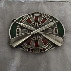 Bergamot Brass Works Dart Board Belt Buckle